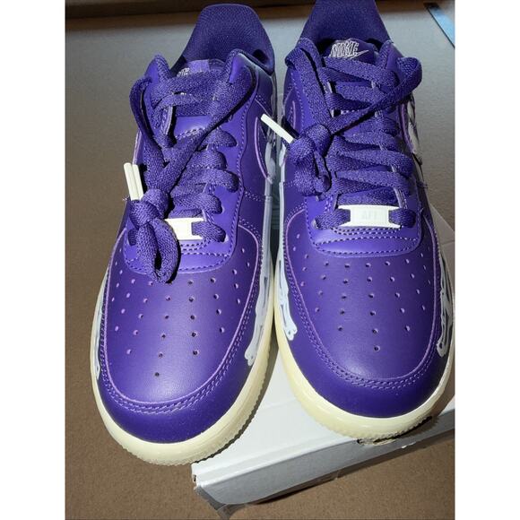 Size 8.5 - Nike Air Force 1 Low Purple Skeleton main image 4
